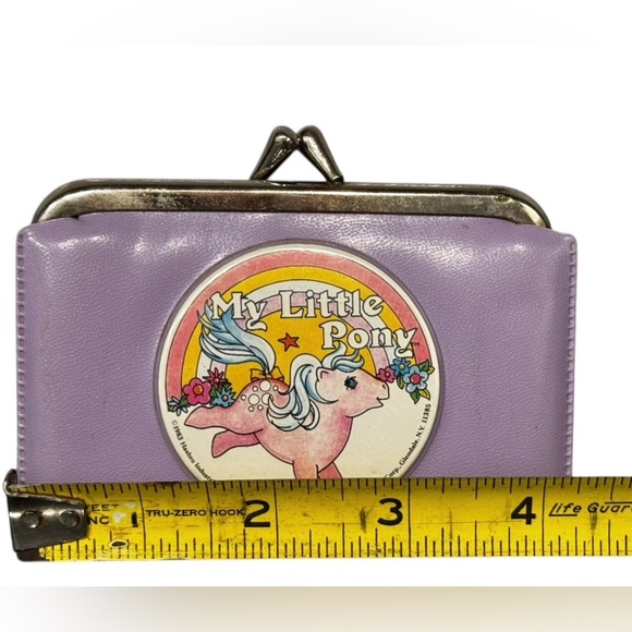 Vintage 1983 My Little Pony Purple Vinyl Change Purse Cotton Candy Pony - Picture 3 of 9